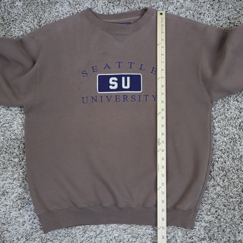 Vintage Seattle University Jansport Sweatshirt‎ Size Medium Brown Crewneck - Picture 9 of 11